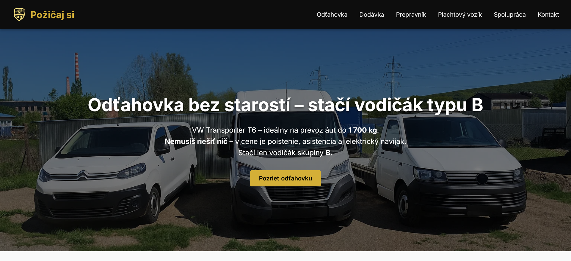 Požičovňa odťahovky